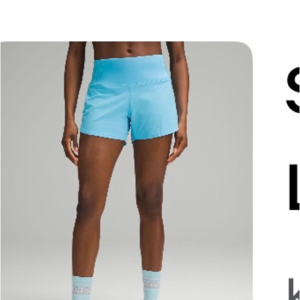 Lululemon Speed Up High Rise Lined Short 4”